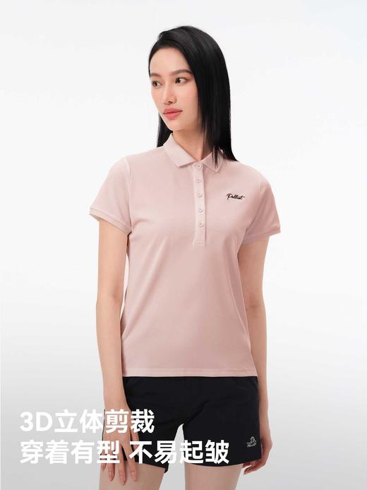【活动】伯希和 速干女款户外抗菌运动短袖透气休闲Polo衫 12421508 商品图6