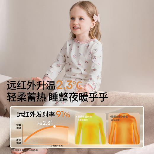 【宝宝服饰】新品嫚熙儿童睡衣女童早秋保暖家居服套装纯棉火山小磨毛抗静电 商品图2