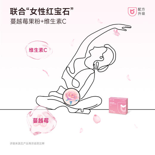 【女性健康】优美达密蜜益生菌 好菌配好料 花园守护齐助力！搭配蔓越莓萃取物 告别难“炎”之隐 花园悄然自净   (15袋/盒) 商品图4