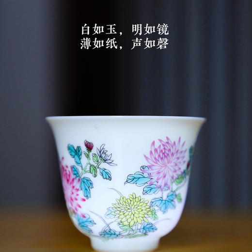 热卖中！顺丰发货！【景德镇明清陶瓷研究院官方出品，1:1原杯再造】康熙五彩十二花神 商品图2