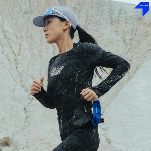 内道RockyRoad印花跑步长袖速干运动越野训练装备 商品图3