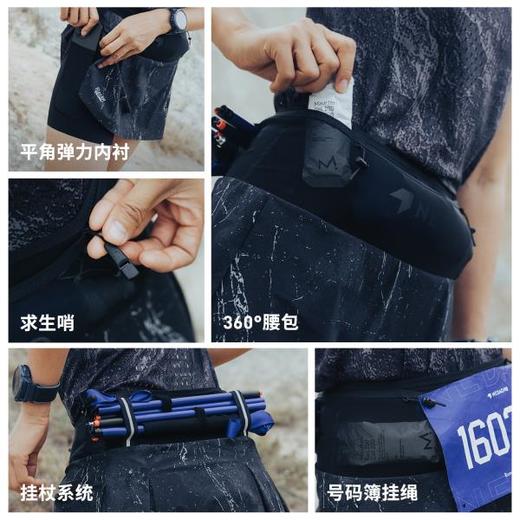 内道RockyRoad三合一印花收纳跑步短裙运动训练裙 商品图1