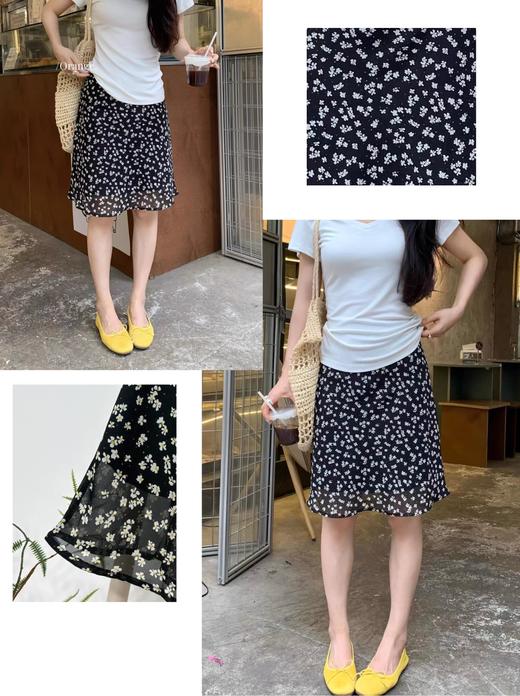 莫奈绿小花鱼尾半裙 ｜ 化作一尾游鱼，跃入法式浪漫里，优雅高级！【3-5天发货】 商品图6