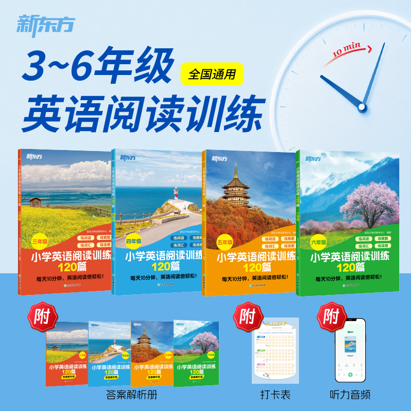 小学英语阅读训练120篇 三年级四年级五年级六年级专项练习题