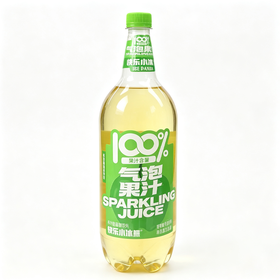 快乐小冰熊1.56L 100%气泡水苹果味