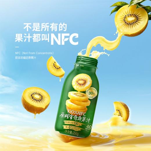 MM 山姆 100%NFC原榨金异果汁 250g*6/12瓶 商品图3