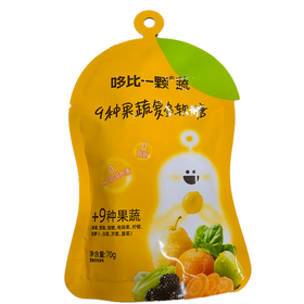 哆比一颗70g九种果蔬复合软糖