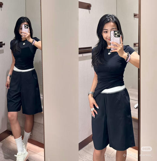 lu家Swift女士腰部徽标9寸宽松短裤072908 商品图1