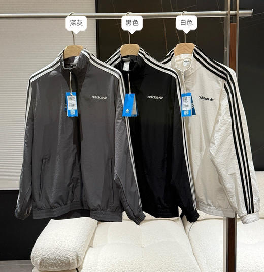 原单三叶子𝐓𝐑𝐀𝐂𝐊 𝐓𝐎𝐏立领梭织夹克外套072904 商品图6
