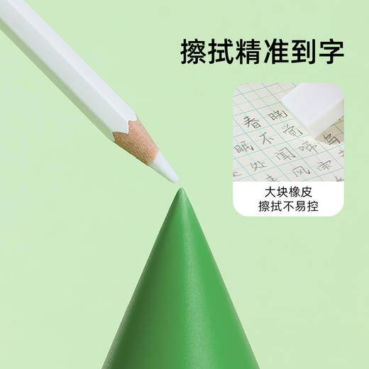 【幼小专属 粗细双杆轻松握】天文六角杆铅笔橡皮组合套装 XP2022 XP2021椴木杆HB铅芯 初学者写字必备 开学文具 商品图3