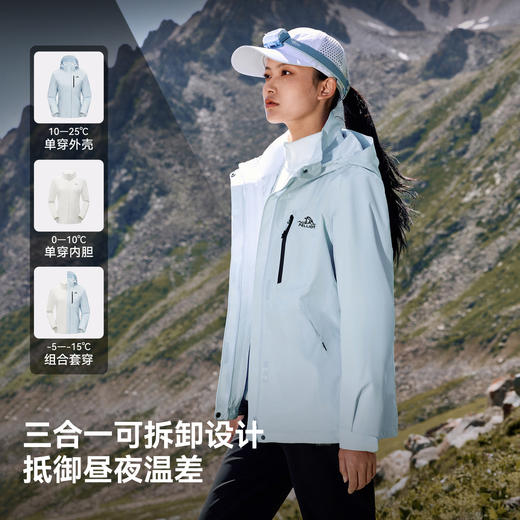 【山野2.0 Pro】伯希和经典三合一冲锋衣男户外三防登山外套女 商品图3