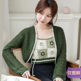 苏苏姐家微光气质小套装手工DIY编织钩针衣服毛线团自制材料包