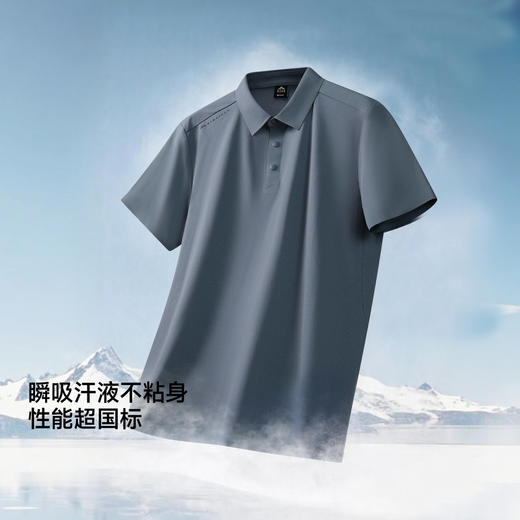 【戈21A+】喜马拉雅速干POLO衫短袖排汗吸湿透气轻量专业户外运动徒步男款(货号:N16BAEG521) 商品图2