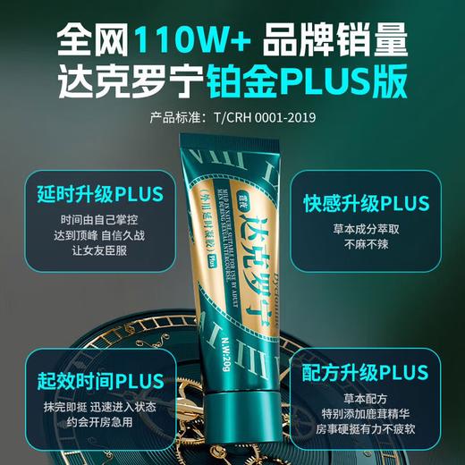 随机君达克罗宁延时软膏男用持久防早泄龟头敏感 商品图2