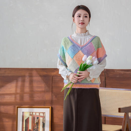 苏苏姐家简娜白桦毛衣手工编织自制diy棒针衣服材料包毛线团 商品图3