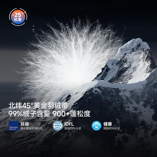 【戈21A+】喜马拉雅冰雪99PRO鹅绒服99绒900蓬拒水鹅绒防风保暖户外雪山攀登(货号:A35CR28374-284631) 商品图2