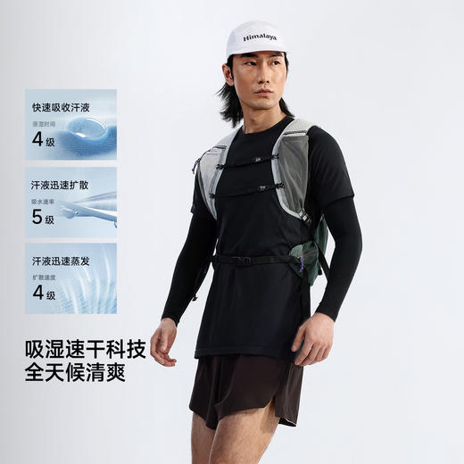 【戈21A+】喜马拉雅速干T恤圆领吸湿速干7A抗菌户外功能短袖运动徒步男女款(货号:A36BK13194) 商品图1