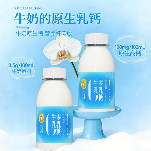 【清甜柔和 细腻顺滑】西湖牌 海盐0乳糖牛奶 小瓶便携 清甜不腻口感 260ml/瓶 商品图1