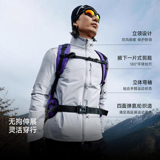 【戈21A+】喜马拉雅霜壳软壳衣防风耐磨保暖防泼水户外夹克徒步登山外套男女(货号:A16BR21111-284705) 商品图3