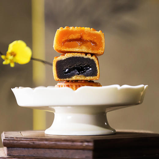 【玉兔呈祥 色泽明艳】立家 中秋月饼礼盒 繁花似锦/大展鸿兔 浮雕印花月饼 国风纹样设计 商品图4