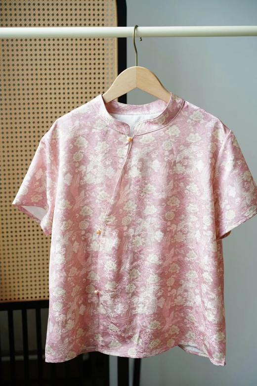ORIGNAL&CO「锦瑟芳华」新中式小衫 | 提花印花工艺，宝相花、凤尾花，藏尽东方温润贵气【3-7天发货，周末顺延】 商品图6