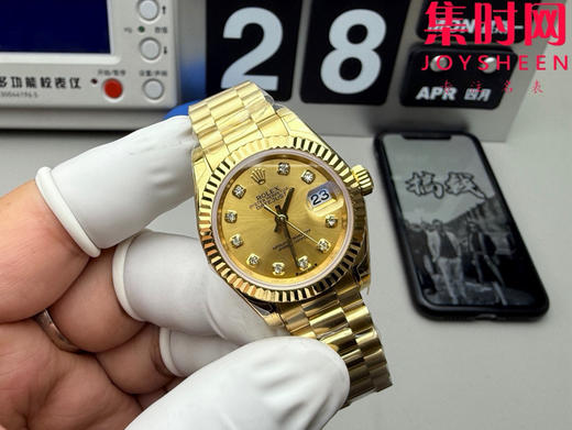 劳力士GS日志型系列 女款28mm GS日志28系列 全金钻面 2671机 五珠带 女士腕表 商品图1