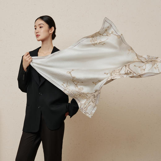 万事利桑蚕丝大方巾-十二花神系列（88cm） 商品图3