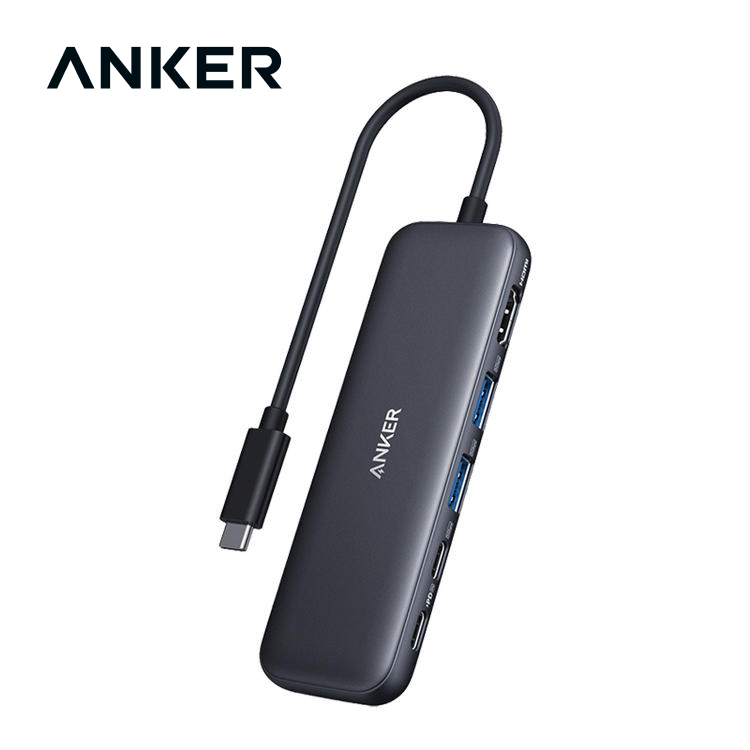 Anker安克 5合1 Type-C 多功能扩展坞 支持100W快充 适用笔记本电脑/手机 A8355