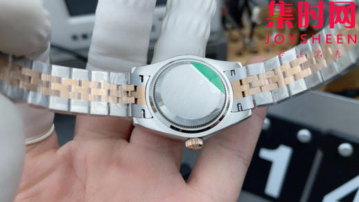 劳力士GS日志型系列 女款28mm GS日志28系列 间玫金绿盘钻面 2671机 五珠带 女士腕表 商品图4