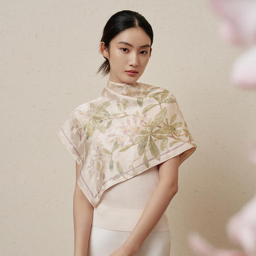 万事利桑蚕丝大方巾-十二花神系列（88cm） 商品图4