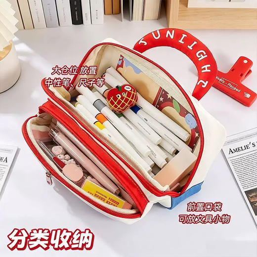 【高颜值多巴胺小房子🏠手提多用途笔袋】19.9元入手💥颜值天花板笔袋🔥学生党平价文具天花板✨ ✅可爱小房子造型✅可以做化妆收纳袋 ✅加厚布艺耐磨耐用💥内部空间超大 商品图2