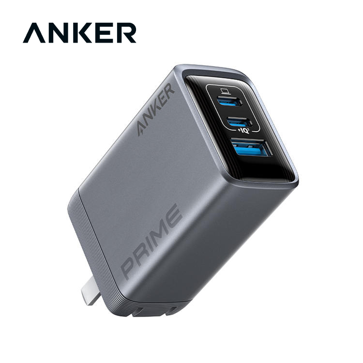 Anker安克 Prime系列 100W全氮化镓三口充电器 手机平板电脑通用 A2688641