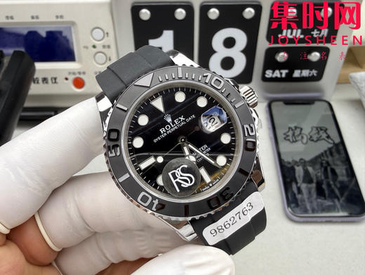 RSS配重劳力士游艇名仕型系列"白金游艇" 银游艇 鹰眼石盘 重量170克+ 原版配重 上手即原装！丹东3235一体机 男士腕表 表径42mm 商品图1
