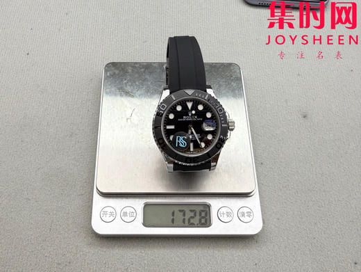 RSS配重劳力士游艇名仕型系列"白金游艇" 银游艇 鹰眼石盘 重量170克+ 原版配重 上手即原装！丹东3235一体机 男士腕表 表径42mm 商品图5