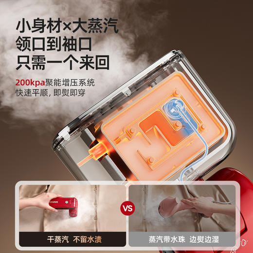 【巴掌大的迷你挂烫机】大宇卡片挂烫机HI-035  三折叠  薄至4.4cm 去哪都能带  一健自清洁 小身材大蒸汽 出差旅行Bi备 商品图2