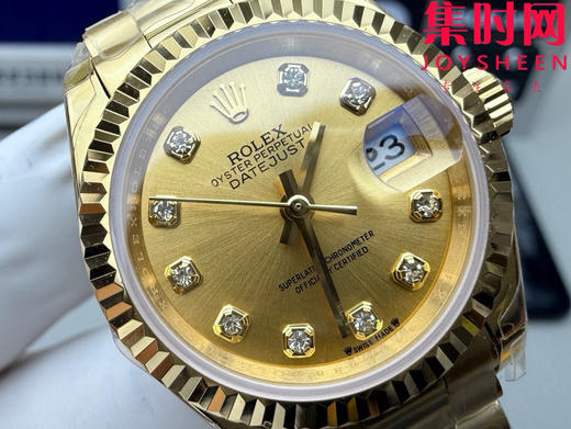 劳力士GS日志型系列 女款28mm GS日志28系列 全金钻面 2671机 五珠带 女士腕表 商品图3