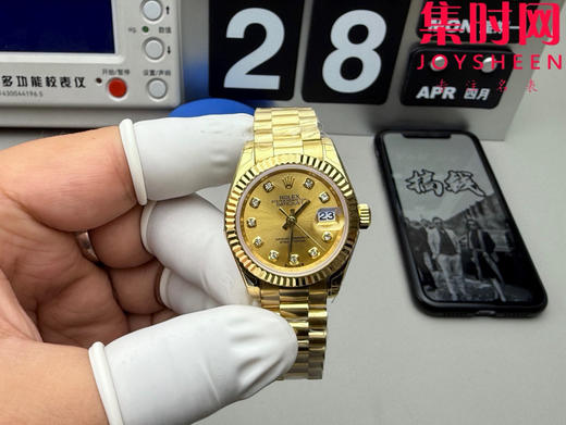 劳力士GS日志型系列 女款28mm GS日志28系列 全金钻面 2671机 五珠带 女士腕表 商品图0
