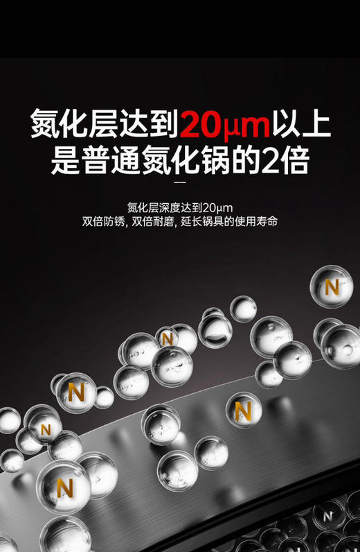 康巴赫无涂层铁锅炒锅32cm 商品图6
