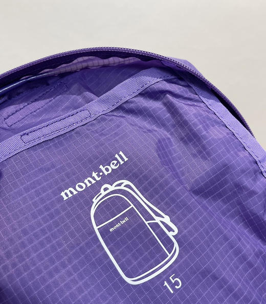 正品Montbell男女款轻量双肩包15L080102 商品图13