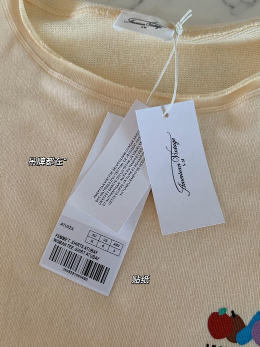 American vintag*e卷边短袖/短裤套装 商品图7