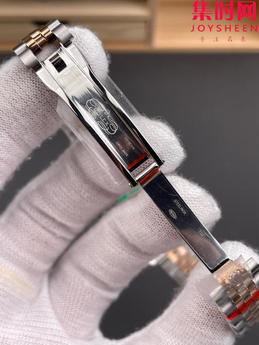 劳力士GS日志型系列 女款28mm GS日志28系列 间玫金紫盘钻面 2671机 五珠带 女士腕表 商品图6