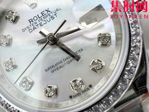 劳力士GS日志型系列 女款28mm GS日志28系列 贝母钻面 钻圈款 2671机 五珠带 女士腕表 商品图4