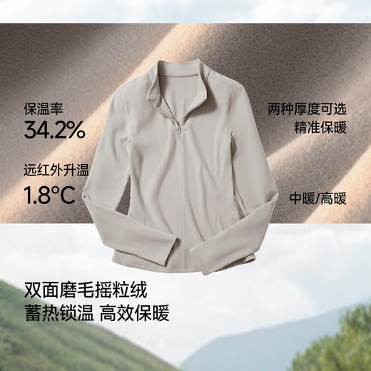 【蕉下精选】蕉下女士高弹摇粒绒打底衫（半拉链、中暖）PM00226 商品图1