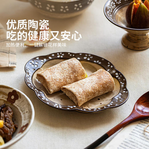 摩登主妇釉下彩窑变中古风一人食餐具套装碗家用2026新款月子餐盘 商品图2