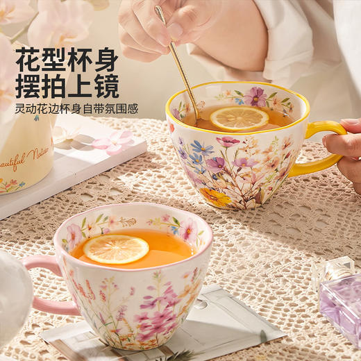 摩登主妇陶瓷马克杯家用喝水杯女高颜值办公室早餐杯精致咖啡杯子 商品图1