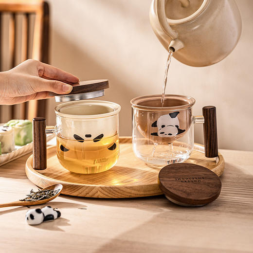 摩登主妇mototo玻璃茶杯个人专用茶水分离杯家用水杯办公室泡茶杯 商品图2