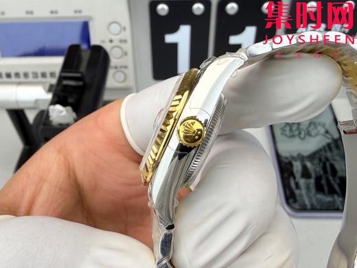 劳力士GS日志型系列 女款28mm GS日志28系列 间金白罗马 2671机 五珠带 女士腕表 商品图5