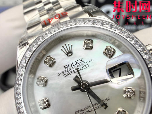 劳力士GS日志型系列 女款28mm GS日志28系列 贝母钻面 钻圈款 2671机 五珠带 女士腕表 商品图3