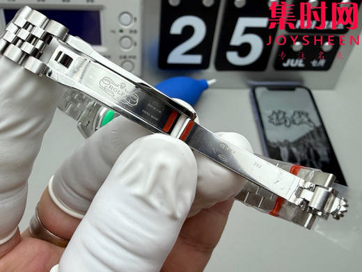 劳力士GS日志型系列 女款28mm GS日志28系列 粉盘钻面 钻圈款 2671机 五珠带 女士腕表 商品图7