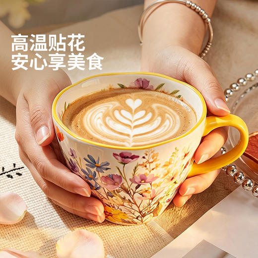 摩登主妇陶瓷马克杯家用喝水杯女高颜值办公室早餐杯精致咖啡杯子 商品图2